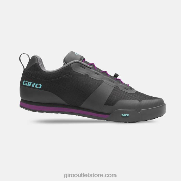 juoda/purpurinė 2H6R509 moterys tracker fastlace batai Giro