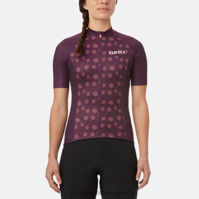 dulkėtas purpurinis delnas sprogo 2H6R1235 moterys chrono sportiniai marškinėliai Giro