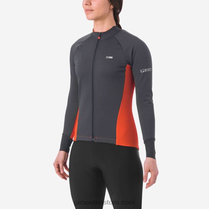 vermilijonas 2H6R1231 moterys chrono pro windbloc marškinėliai Giro