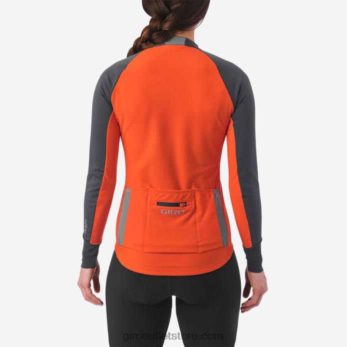 vermilijonas 2H6R1231 moterys chrono pro windbloc marškinėliai Giro