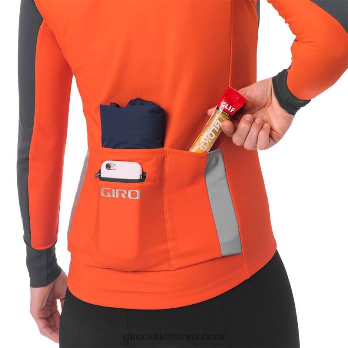 vermilijonas 2H6R1231 moterys chrono pro windbloc marškinėliai Giro