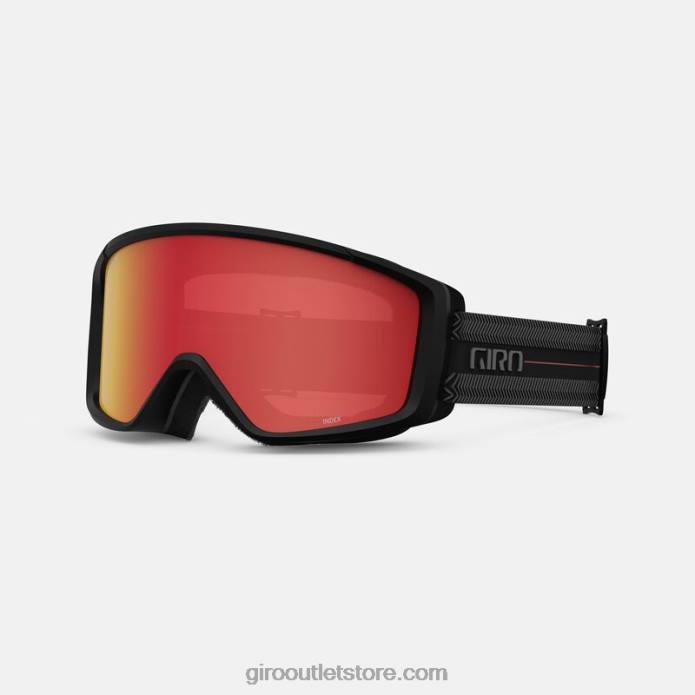 juodas žodinis ženklas 2H6R195 unisex „Index 2.0“ azijietiški akiniai Giro