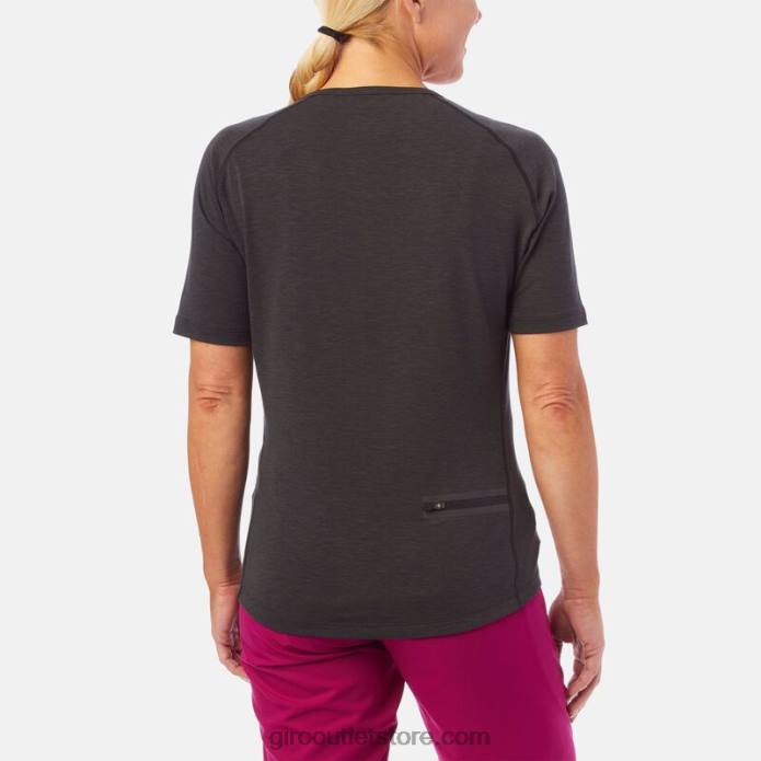 juodas 2H6R917 moterys rizikos marškinėliai Giro