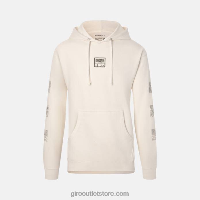 kreminis nuotykių tinklelis 2H6R966 unisex džemperis su logotipu Giro