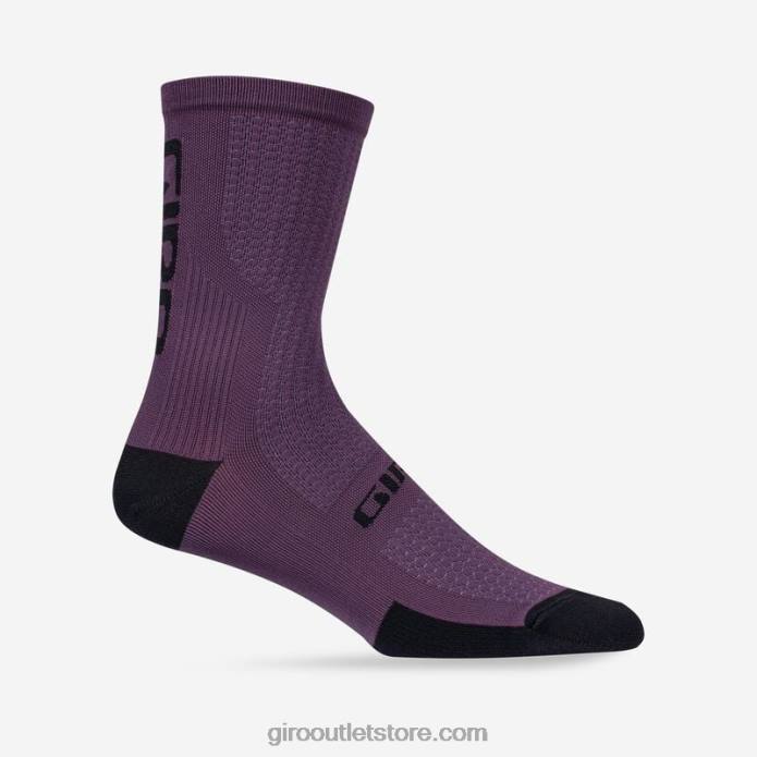 dulkėta violetinė/juoda 2H6R913 unisex hrc+ merino vilnos kojinės Giro