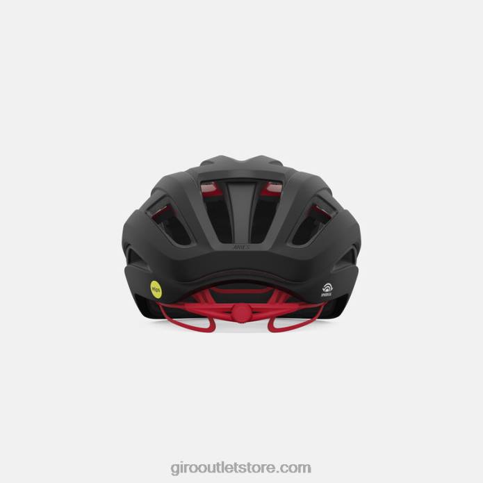 matinė anglis/raudona 2H6R19 unisex aries sferinis šalmas Giro