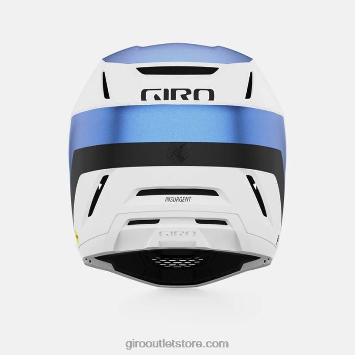 matinė balta/ano mėlyna 2H6R263 unisex sukilėlių sferinis šalmas Giro