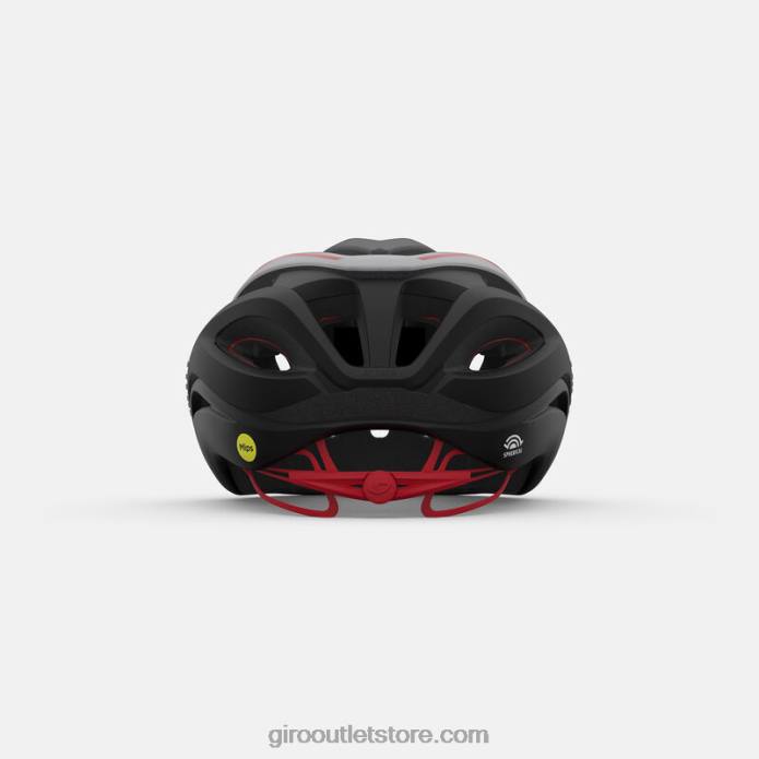 matinė juoda/balta/skaisčiai raudona 2H6R268 unisex eterio sferinis šalmas Giro