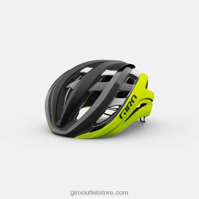 matinė juoda išblukinti/išryškinti geltona 2H6R267 unisex eterio sferinis šalmas Giro