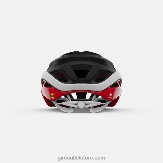 matinė juoda/raudona 2H6R278 unisex Helios sferinis šalmas Giro