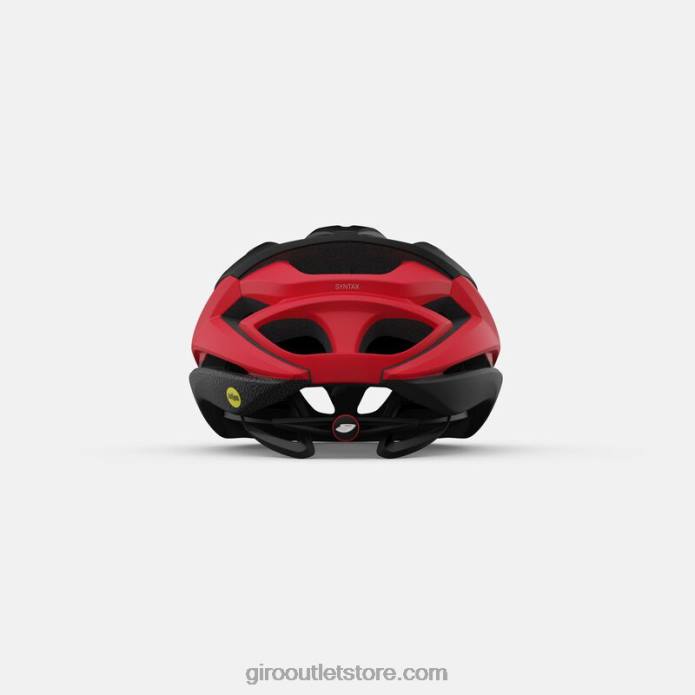 matinė juoda/skaisčiai raudona 2H6R616 unisex sintaksės mips šalmas Giro