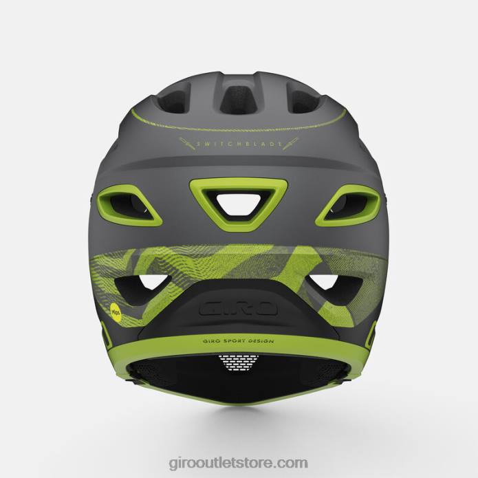 matinis metalinis juodas/ano lime 2H6R556 unisex switchblade mips šalmas Giro