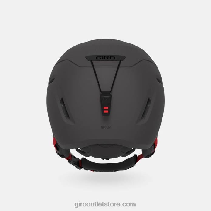 matinis grafitas/šviesiai raudonas 2H6R1479 vaikai neo jr. šalmas Giro
