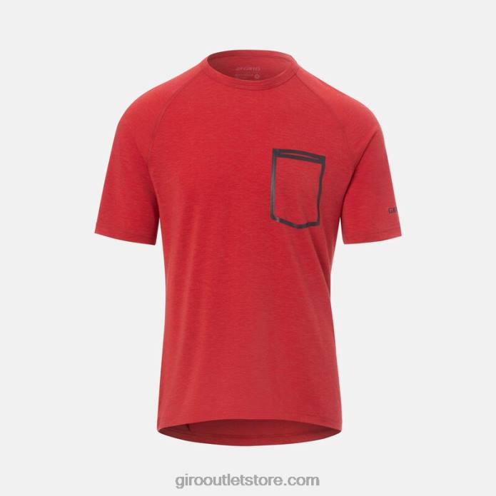 ginja raudona 2H6R727 vyrų rizikos marškinėliai Giro