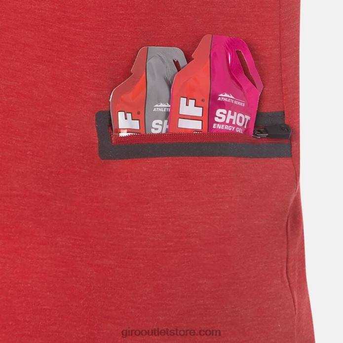 ginja raudona 2H6R727 vyrų rizikos marškinėliai Giro