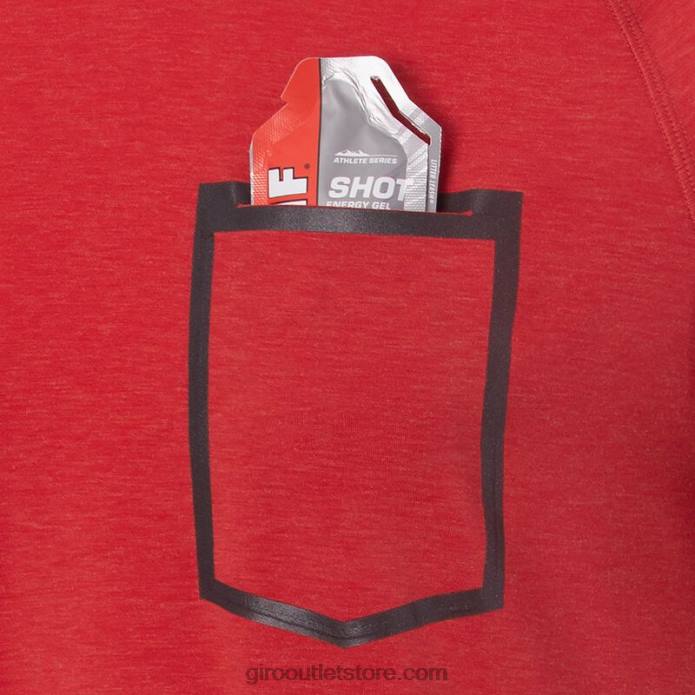 ginja raudona 2H6R727 vyrų rizikos marškinėliai Giro