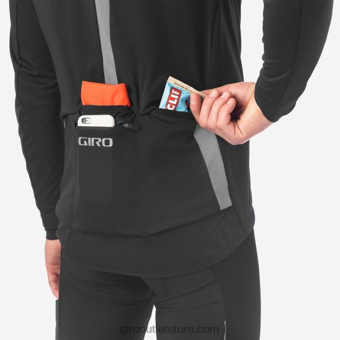 juodas 2H6R126 vyrų chrono pro alfa striukė Giro