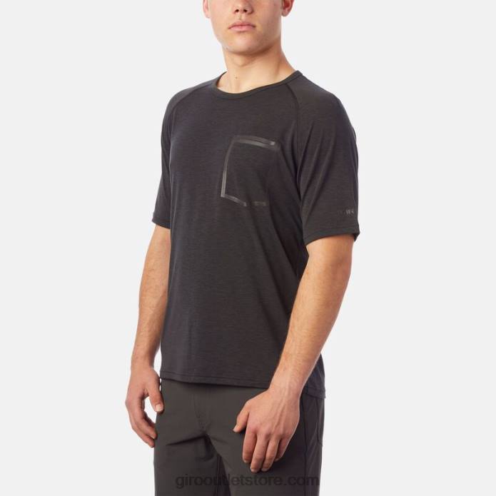 juodas 2H6R153 vyrų rizikos marškinėliai Giro