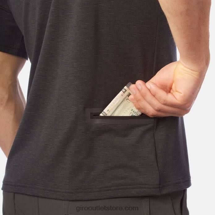 juodas 2H6R153 vyrų rizikos marškinėliai Giro