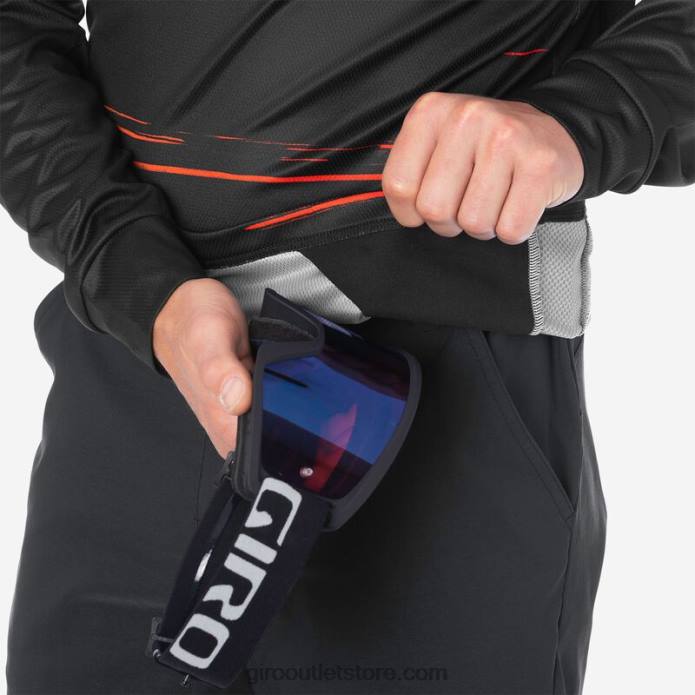 juodas/raudonas migdomasis 2H6R735 vyrų roust ls džersis Giro