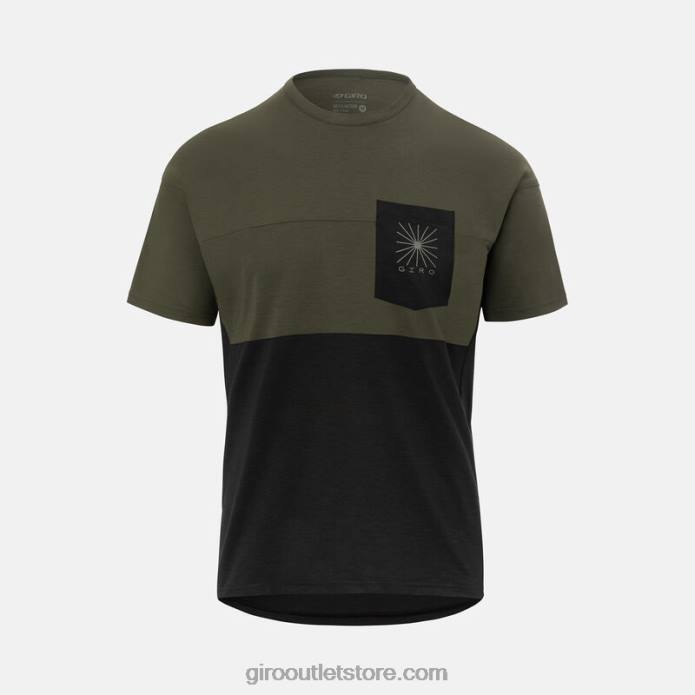 takas žalia/juoda 2H6R256 vyrų jojimo megztinis Giro