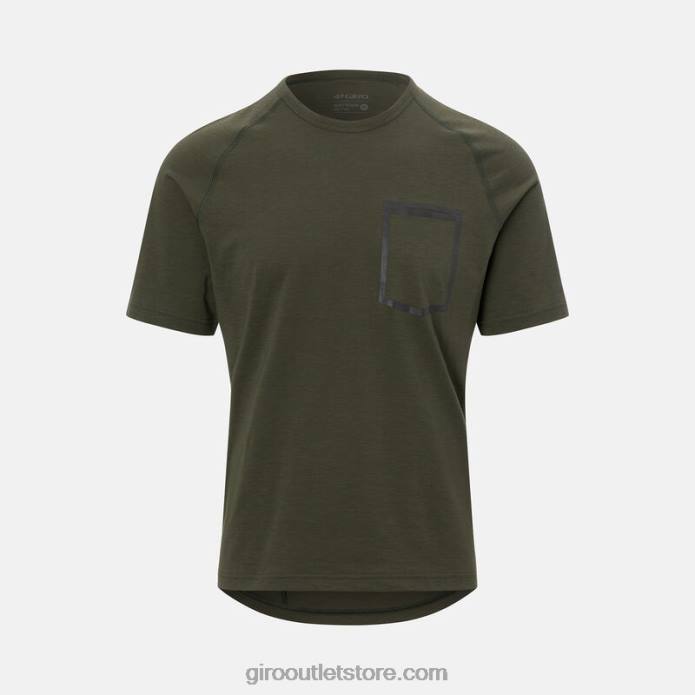 takas žalias 2H6R729 vyrų rizikos marškinėliai Giro