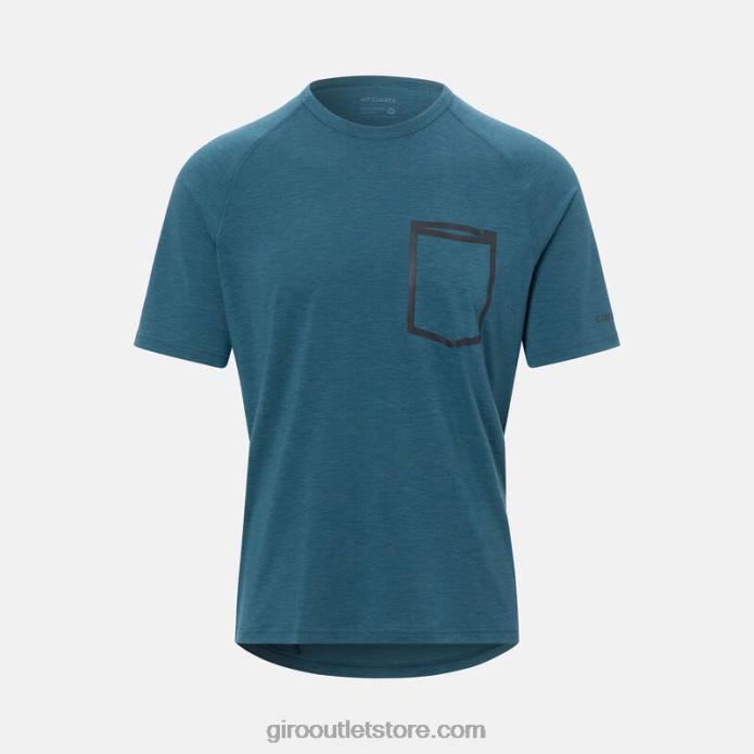 uosto mėlyna 2H6R728 vyrų rizikos marškinėliai Giro