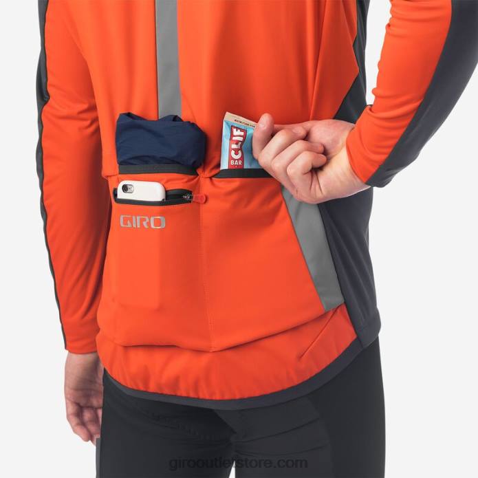 vermilijonas 2H6R661 vyrų chrono pro alfa striukė Giro