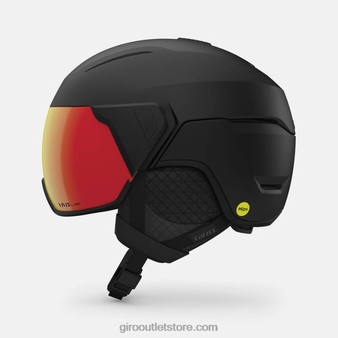 matinė juoda 2H6R32 vyrų orbitinis sferinis šalmas Giro