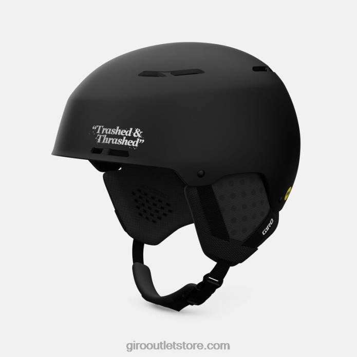 matinė juoda trashed & thrashed 2H6R429 vyrų atsiranda sferinis šalmas Giro